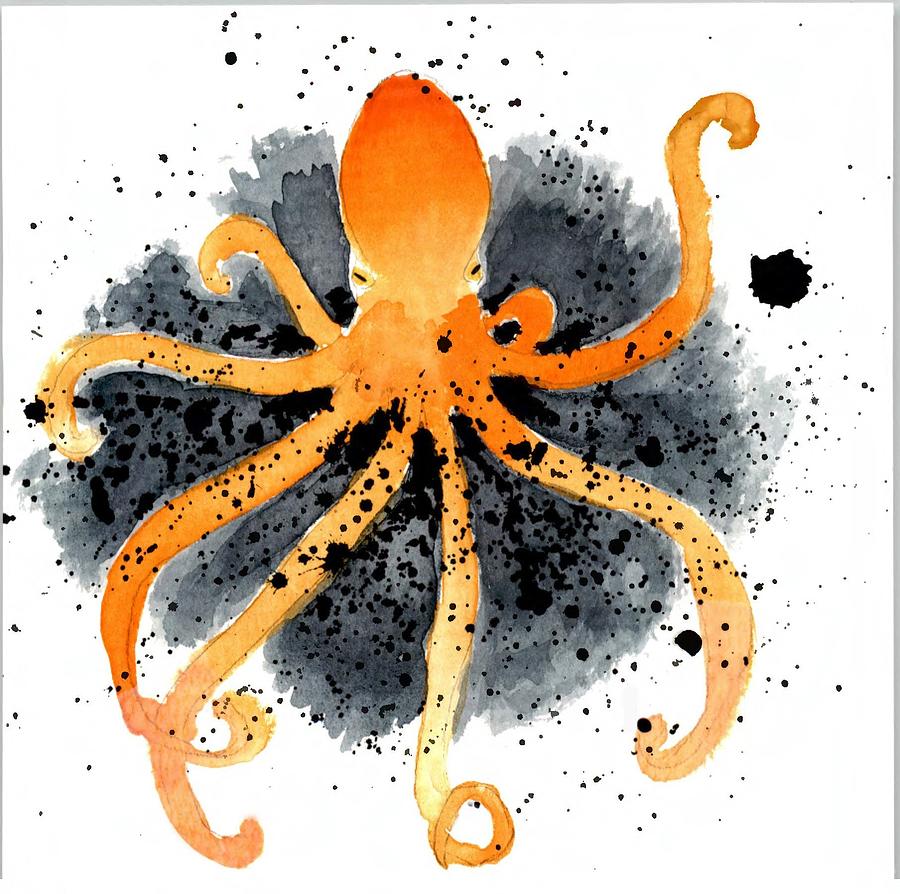 Octopus Ink Drawing by Amy Houghton Pixels