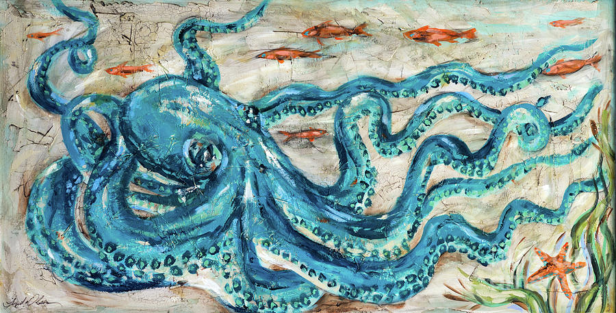 Octopus Lounge Painting by Linda Olsen
