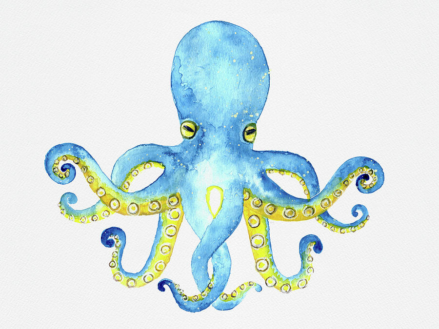 Octopus Painting by Michele Fritz
