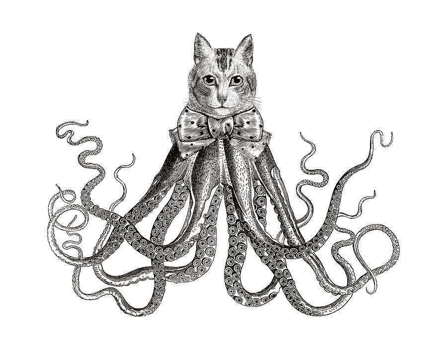 Octopussy  Digital Art by Eclectic at Heart
