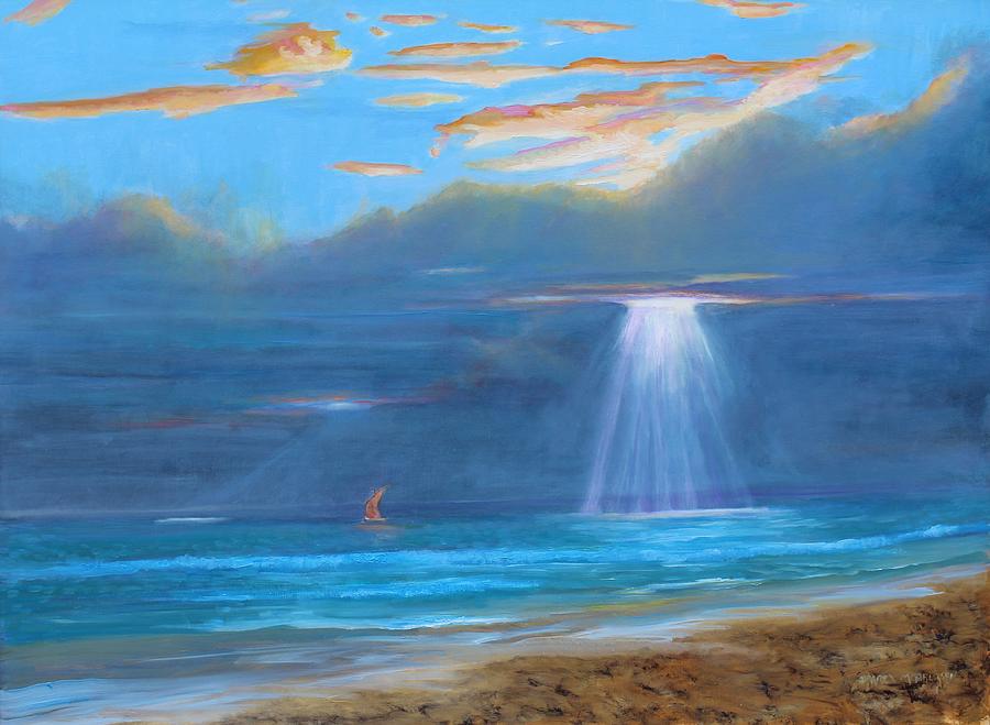 Pacific Beach Painting - Oculas by Darrel McPherson