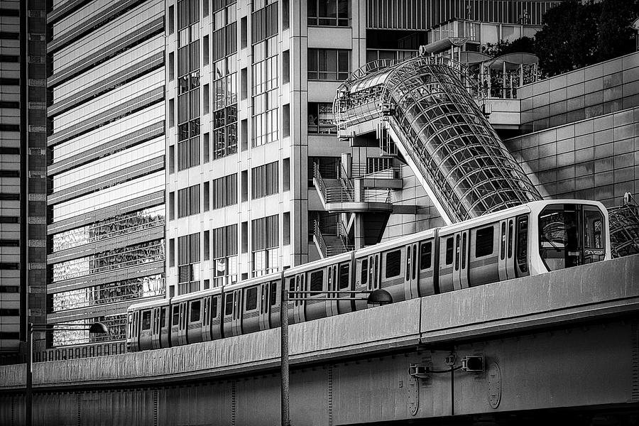 Odaiba Tokyo Train - Japan Photograph by Stuart Litoff