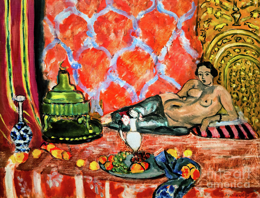 Odalisque With Gray Trousers By Matisse Painting