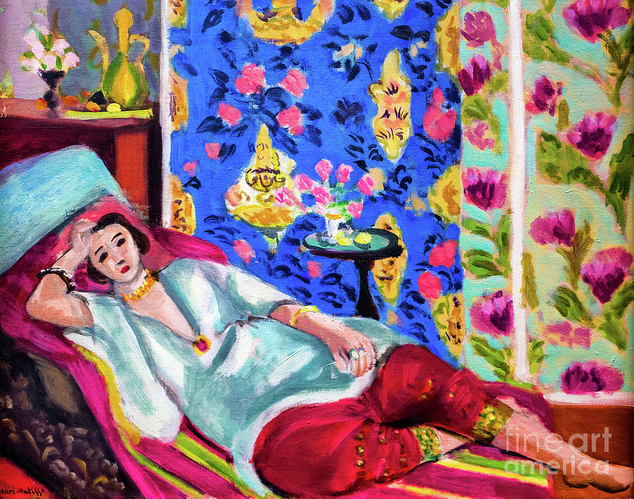 Odalisque With Red Pants By Henri Matisse 1925 Painting