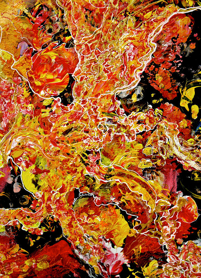 Ode to Oranges and Tangerines Mixed Media by Ellen Palestrant