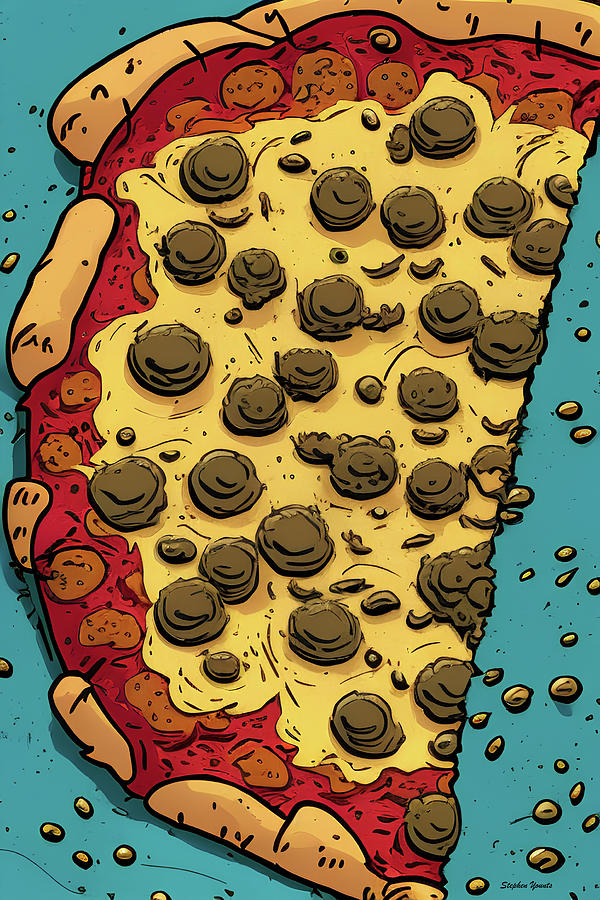 Chicago Digital Art - Pizza by Stephen Younts