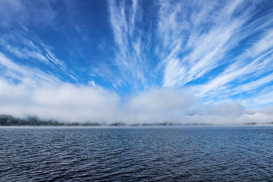 Odell Lake Fog and Clouds Photograph by Pelo Blanco Photo