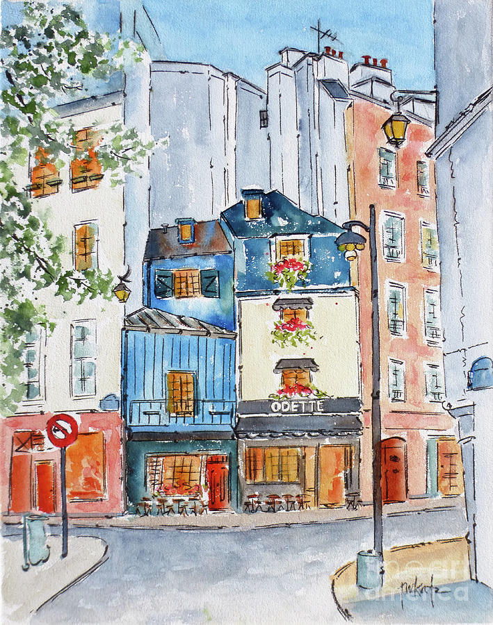 Odette In Paris Painting by Pat Katz
