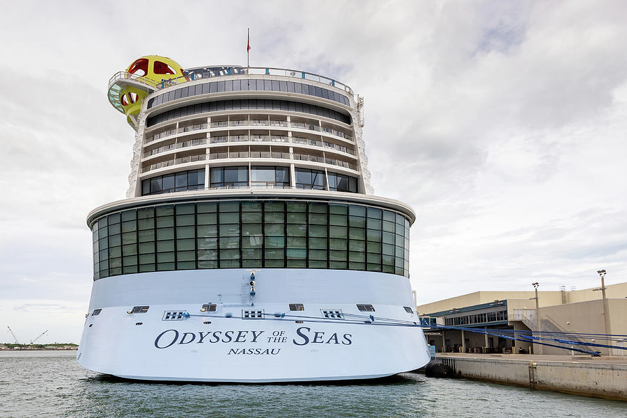 Odyssey of the Seas at Dock Photograph by Bradford Martin