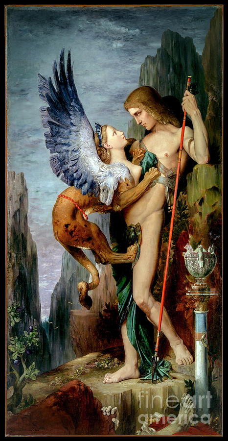 Oedipus and the Sphinx by Gustave Moreau  Photograph by Carlos Diaz