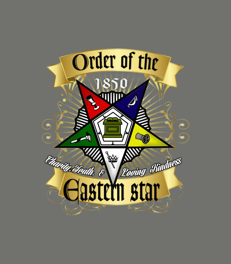 Oes Forever Order Of The Eastern Star Logo Sistar Freemason Digital Art ...