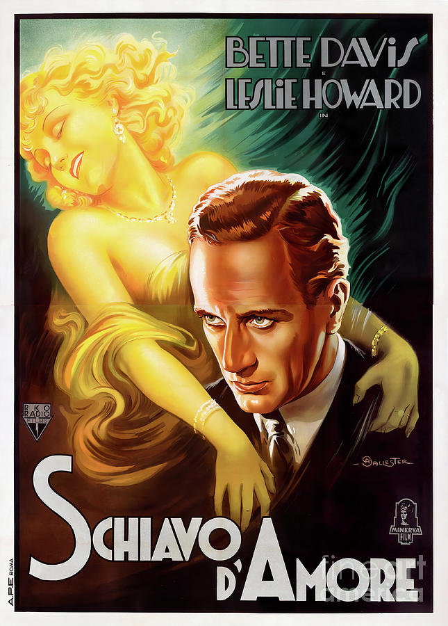 Of Human Bondage, 1934 - art by Anselmo Ballester Mixed Media by Movie World Posters