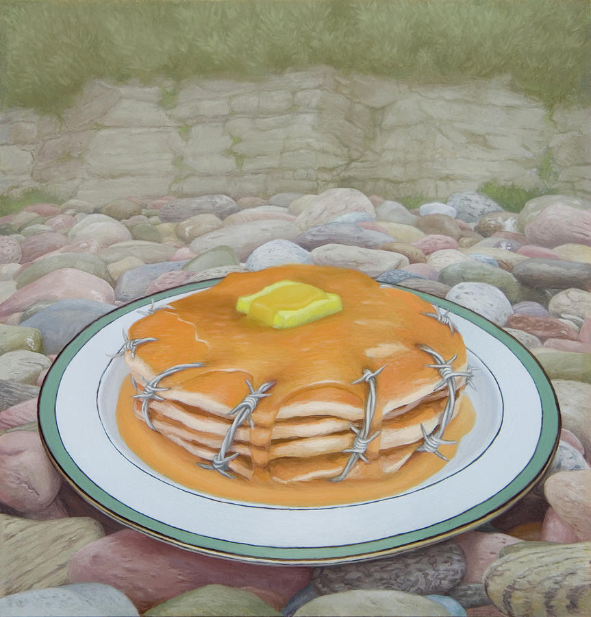Off Limits Pancakes Painting by Hone Williams