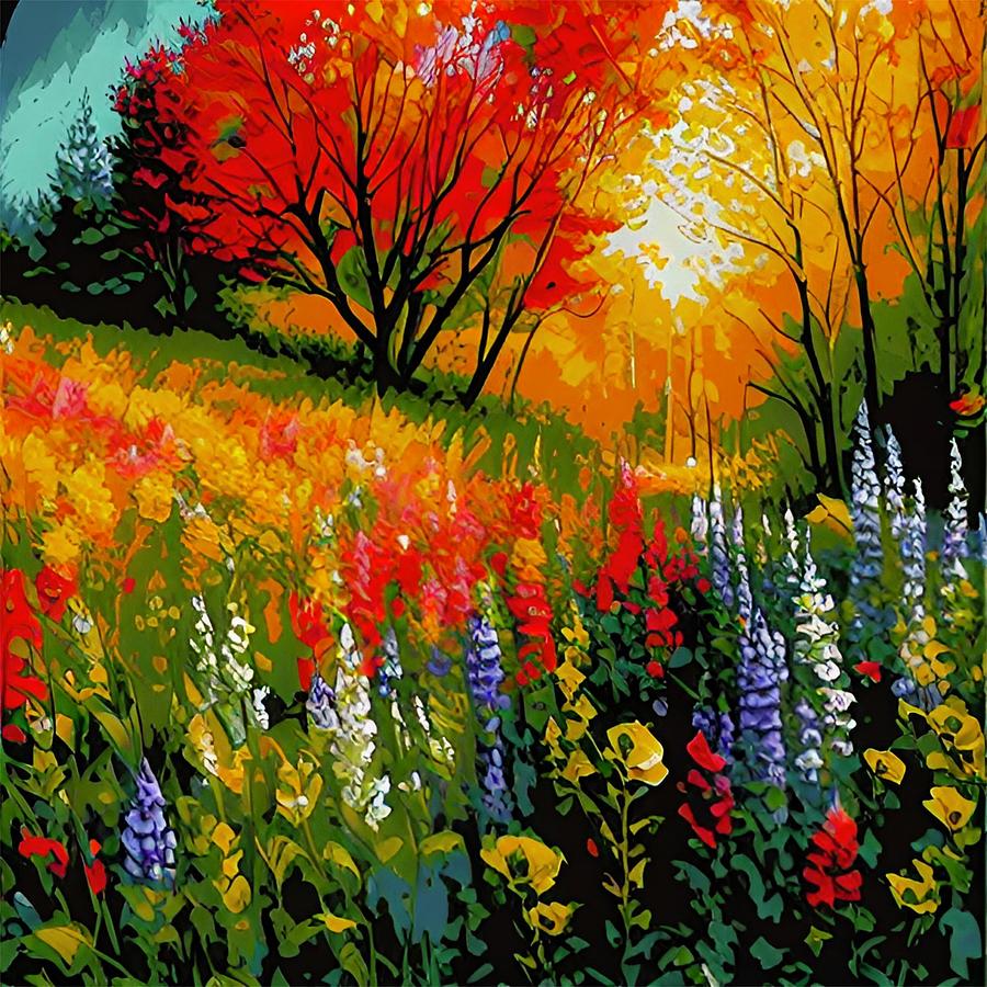 Off the Beaten Path Painting by Bonnie Bruno