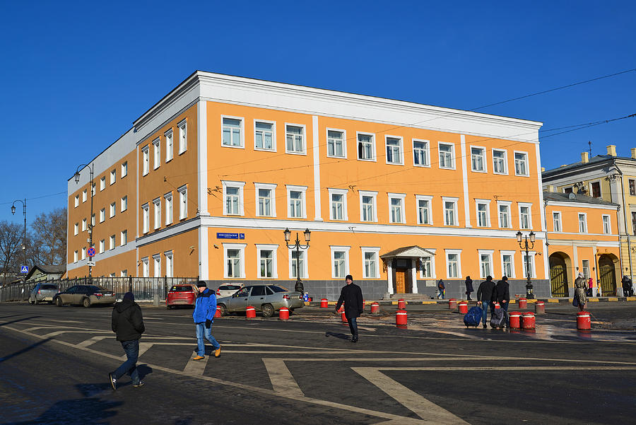Office building on Komsomolskaya Square Building 1917 Photograph by OlgaVolodina