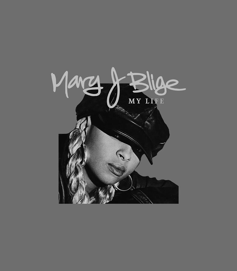 Official Mary J Blige My Life Tracklist Back Digital Art by Gideol ...