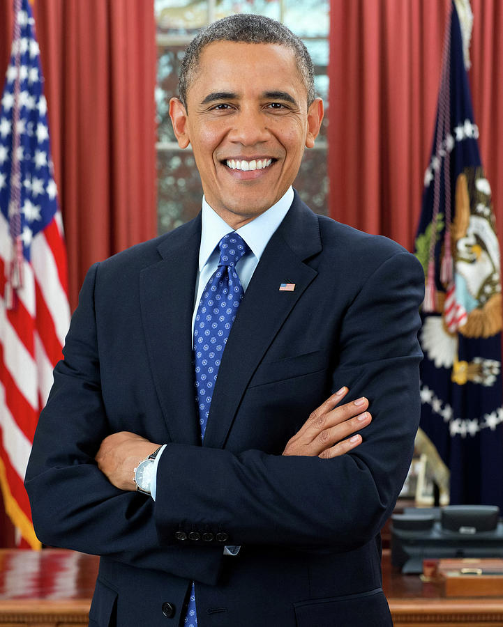 Barack Obama Painting - Official Portrait of President Barack Obama by Official White House Photo