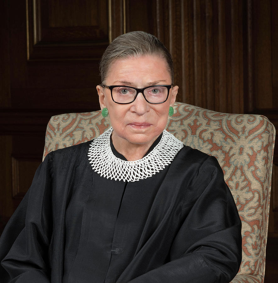Portrait Painting - Official portrait of Ruth Bader Ginsburg by American History
