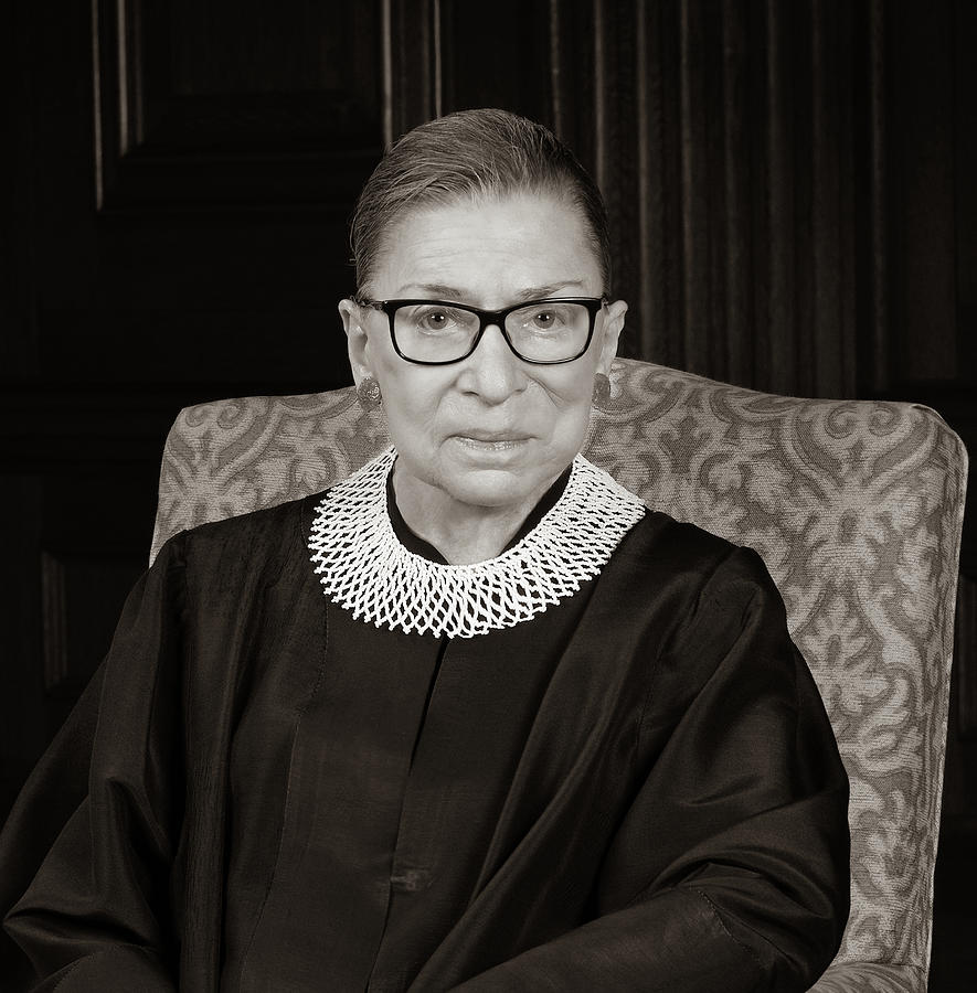 Portrait Painting - Official portrait of Ruth Bader Ginsburg, Associate Justice by American History