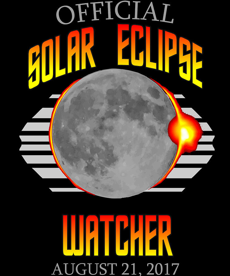 Official Solar Eclipse Watcher Digital Art by Flippin Sweet Gear