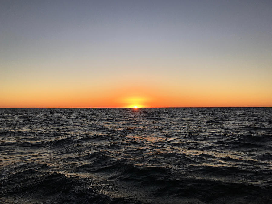 Offshore sunset. Photograph by Life Makes Art
