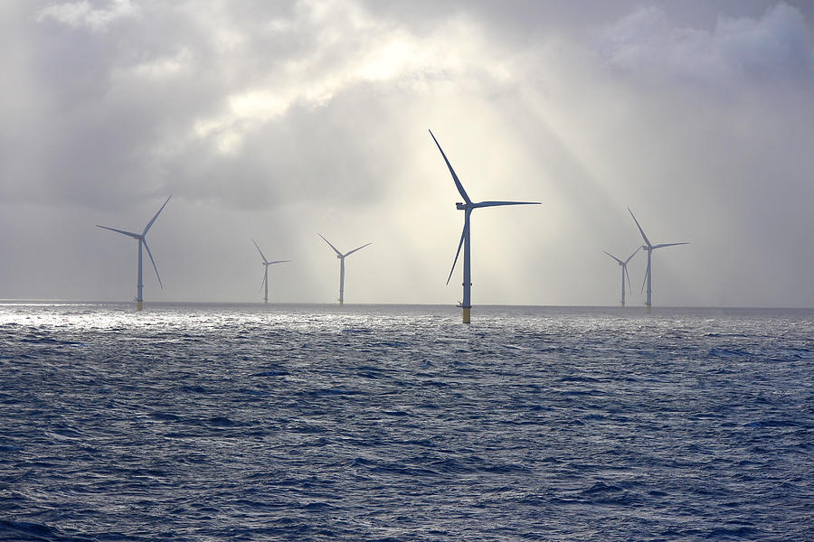 Offshore Wind Farm Photograph by Glegorly