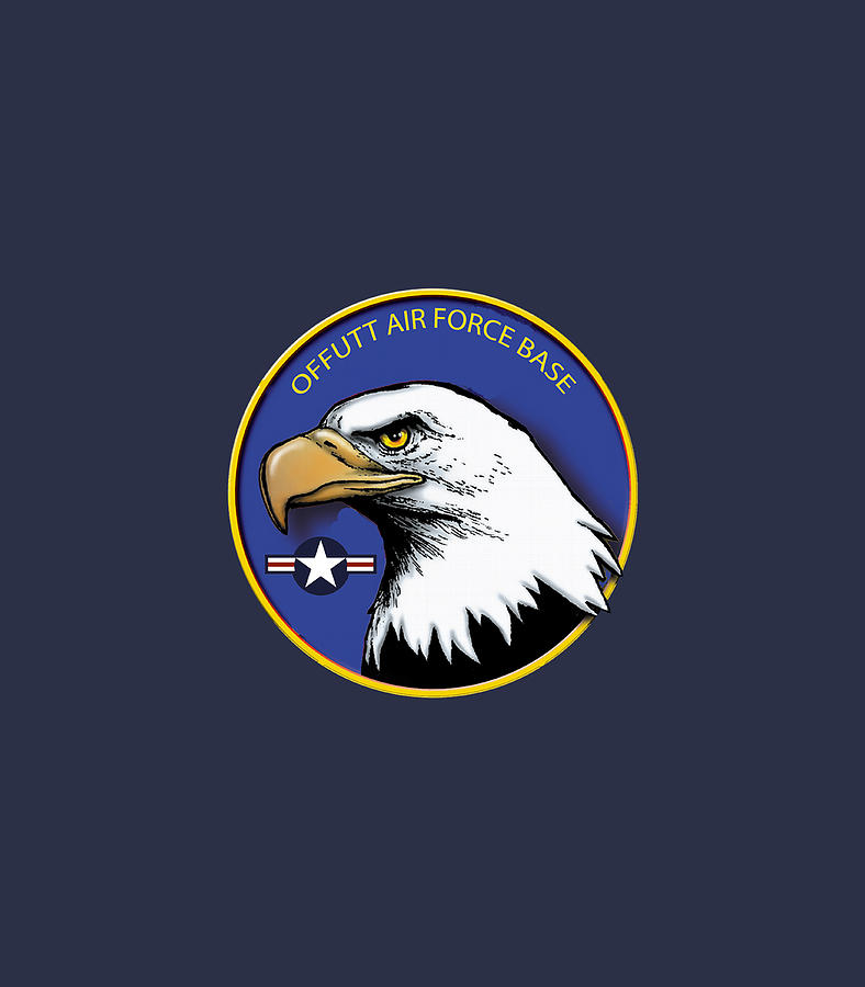 Offutt Air Force Base Eagle Roundel Logo Digital Art by Advitk Elli ...