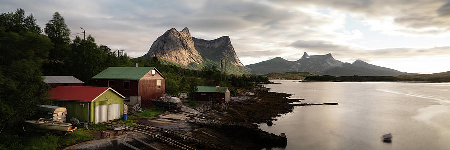 Ofjorden Boathouses Nordland Norway Photograph by Sonny Ryse