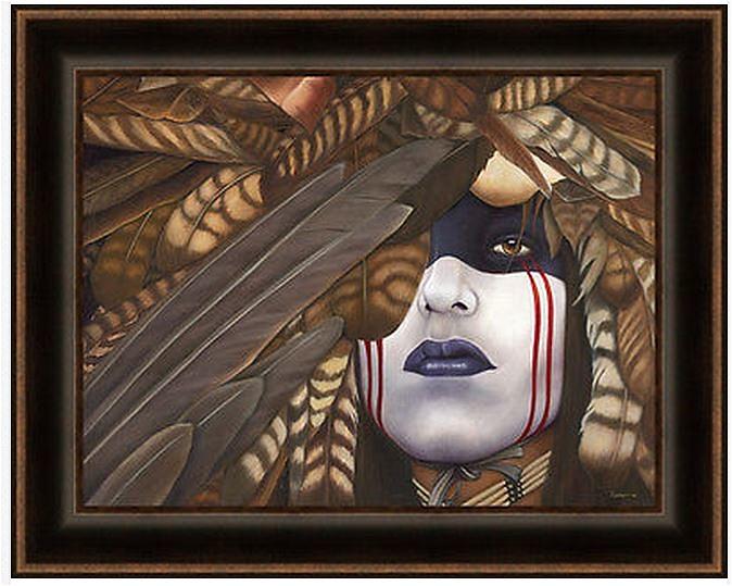 Feather Digital Art - Oglala Warrior by Kathleen Piccione