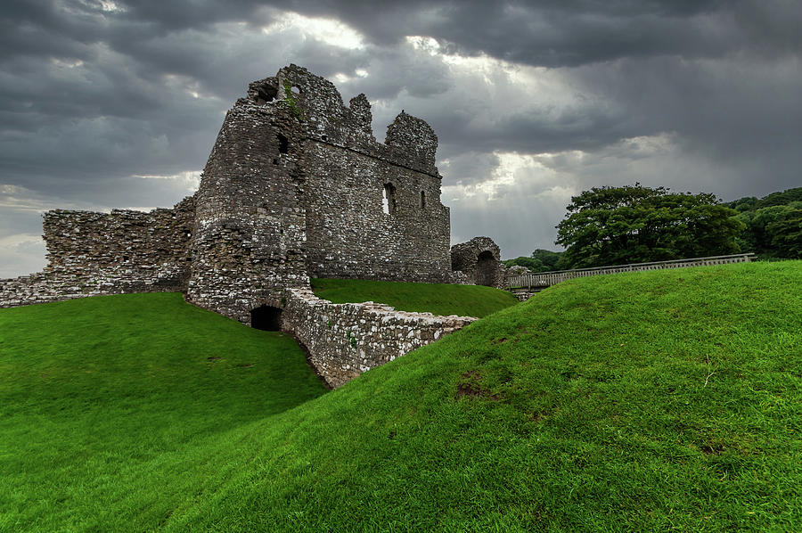 Castle Photograph - Ogmore Castle by Steve Purnell