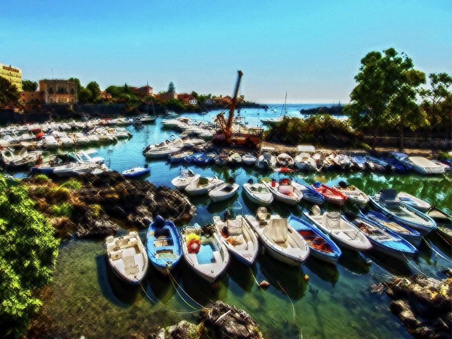 Ognina Harbour Photograph by Al Fio Bonina