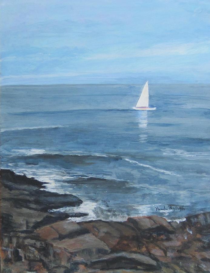 Ogunquit Sail Painting by Paula Pagliughi