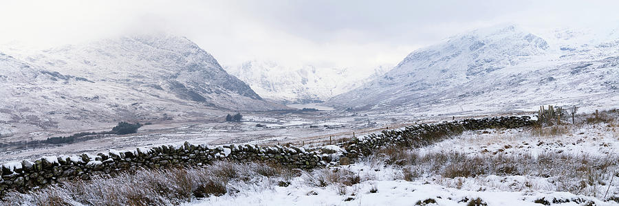 Ogwen valley and Tryfan Mountain Eryri Snowdonia Wales Photograph by Sonny Ryse