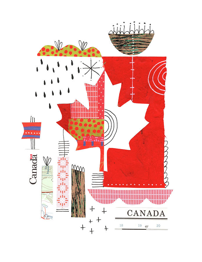 Oh Canada Mixed Media by Lucie Duclos