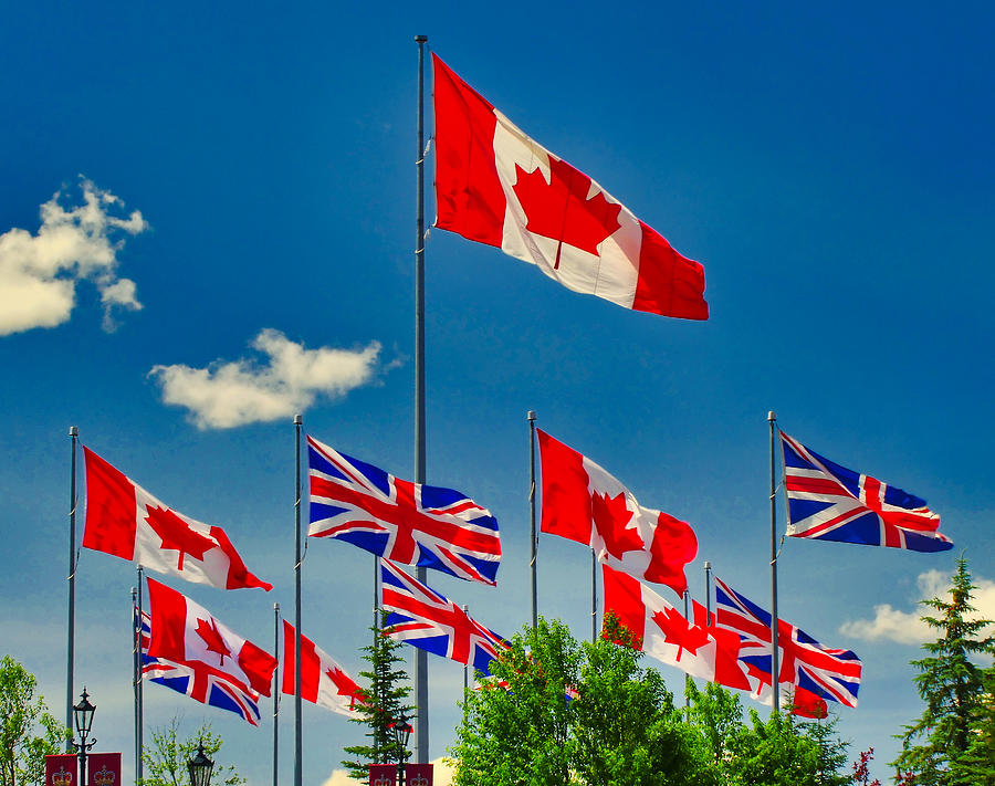 Flag Photograph - Oh Canada by Phil And Karen Rispin