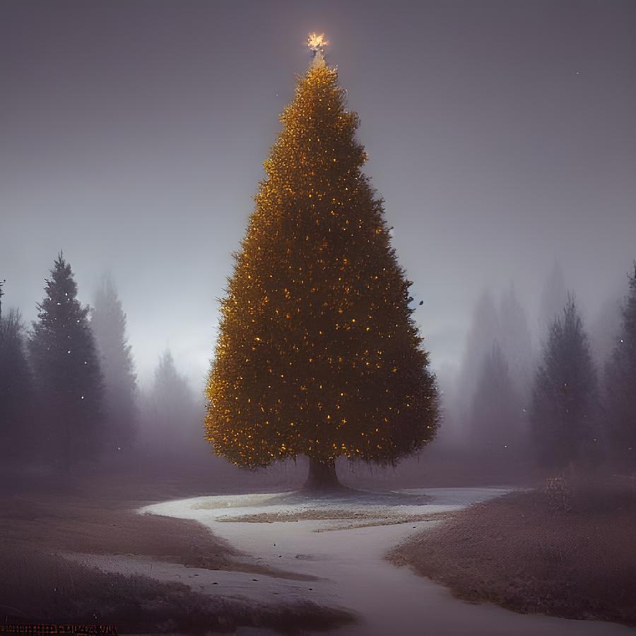 Oh Christmas Tree Digital Art by April Cook
