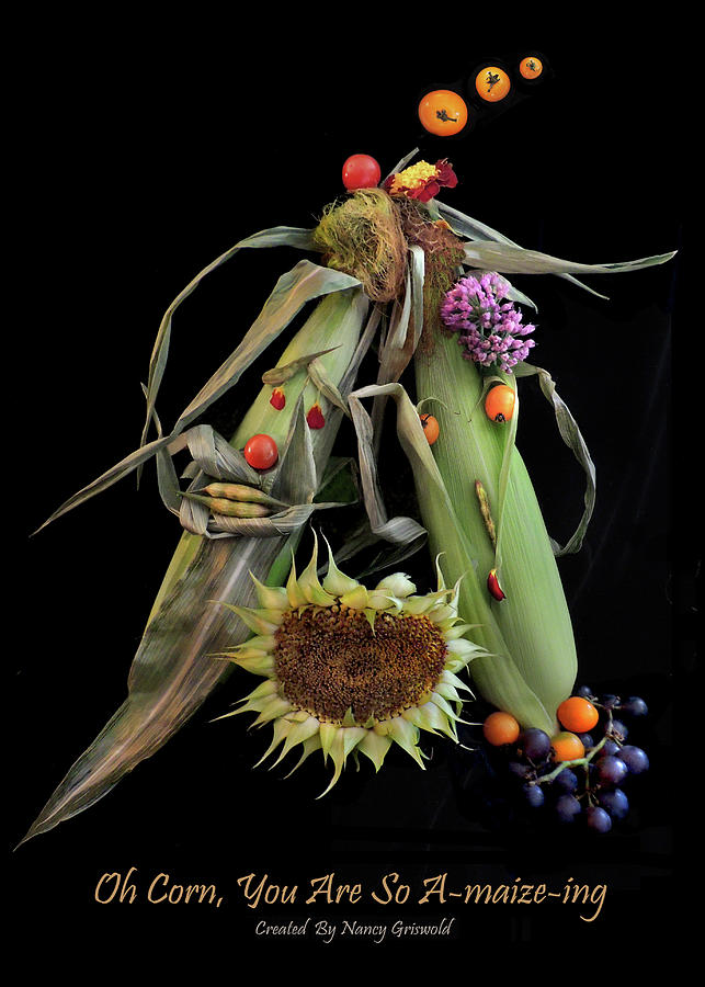 Oh Corn You Are So Amaizeing Vegetable Art Photograph by Nancy Griswold