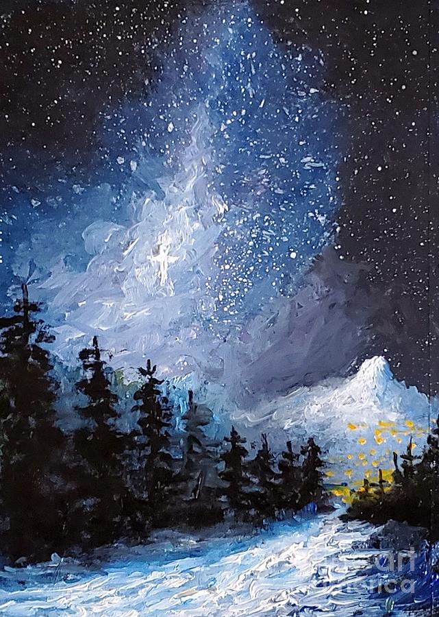 Oh Holy Night Painting by Fred Wilson