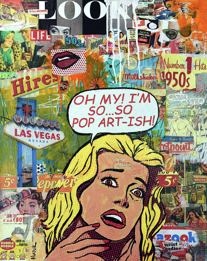 Oh My Pop Art Mixed Media by James Hudek