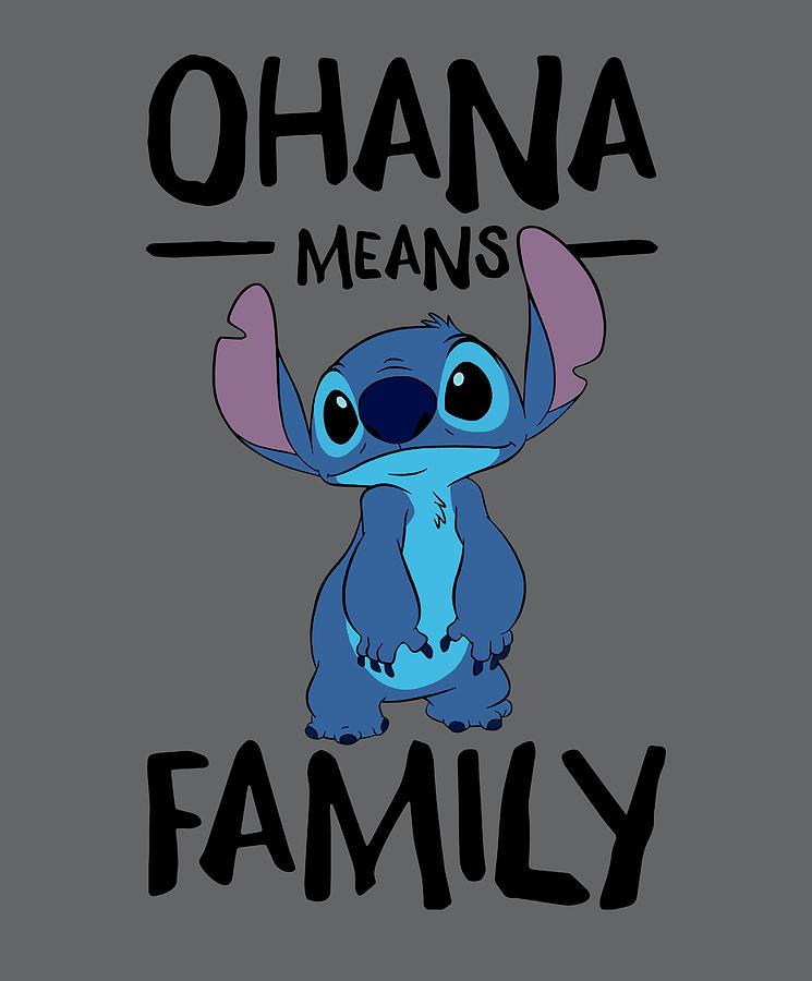 Ohana Means Family Stitch Digital Art by Anthony Quin - Pixels