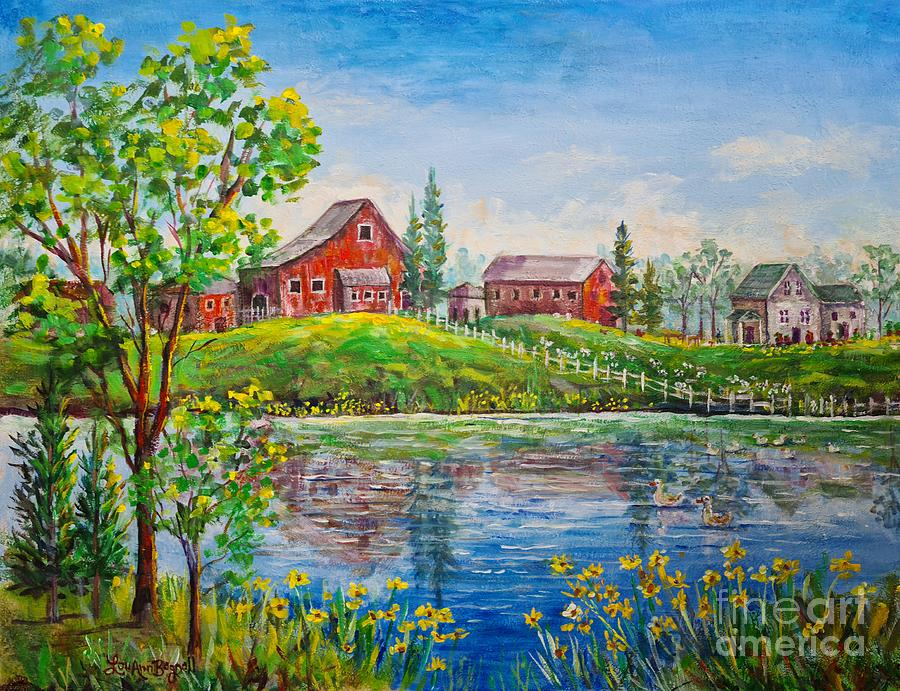 Ohio Farm Summer Painting by Lou Ann Bagnall - Fine Art America