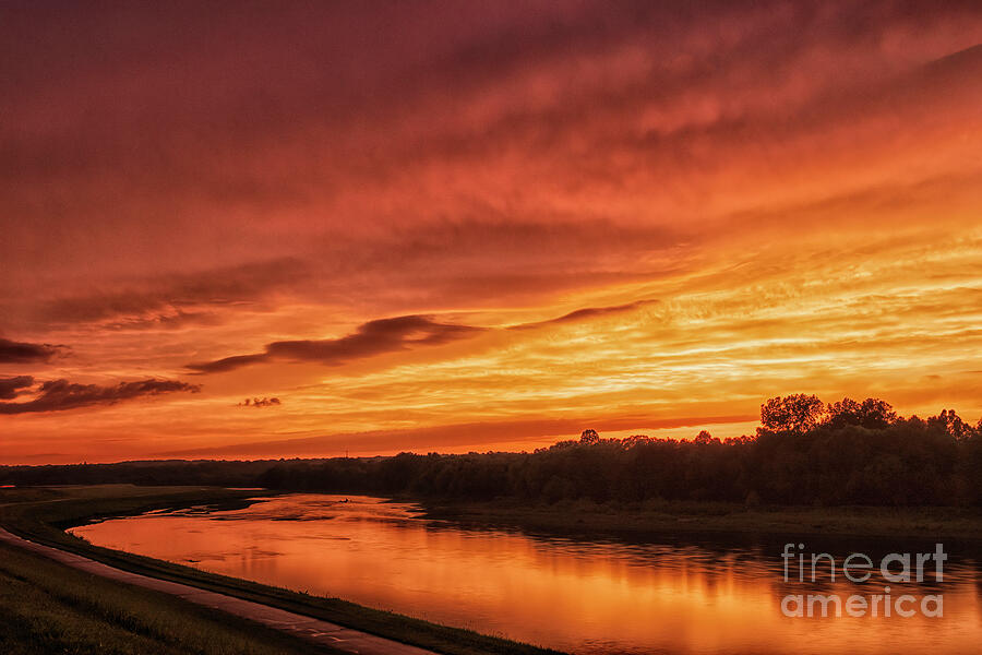 Ohio Golden Sunset Photograph by Teresa Jack | Fine Art America