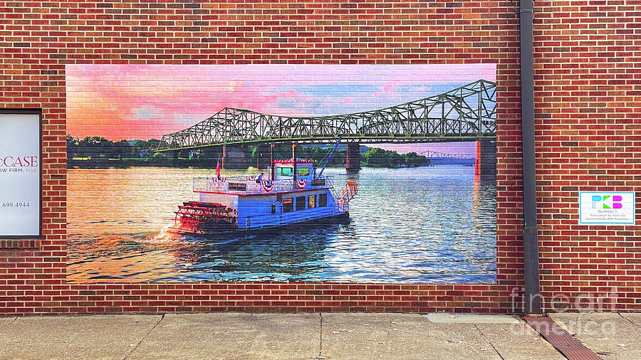 Ohio River Mural in Parkersburg West Virginia 3542 Photograph by Jack Schultz