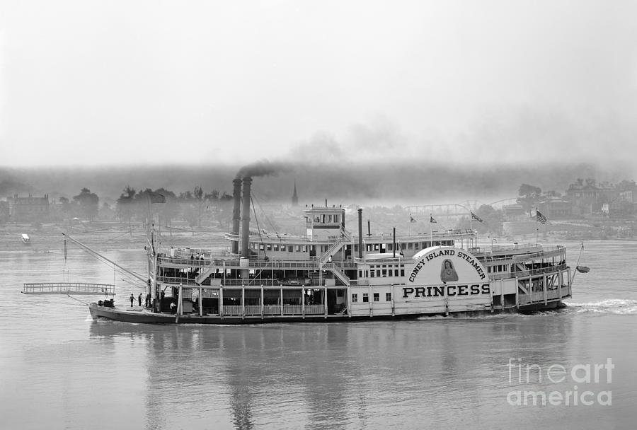 Ohio River Steamboat Photograph by Unknown