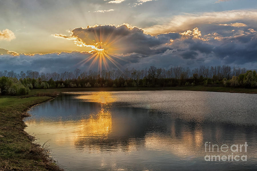 Ohio Sunset 2 Photograph by Teresa Jack - Pixels