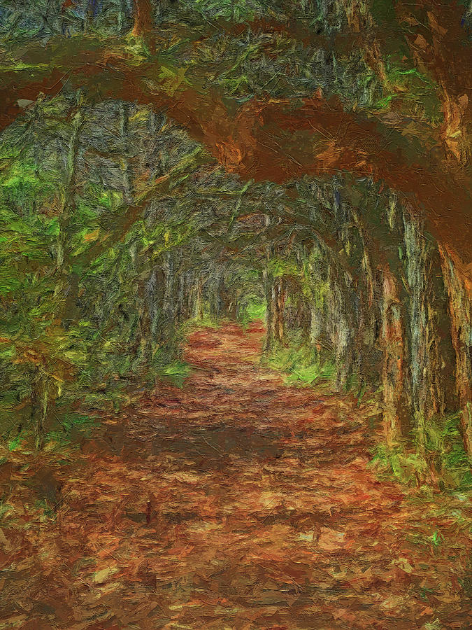 Tree Tunnel Painting - Ohio Tree Tunnel by Dan Sproul