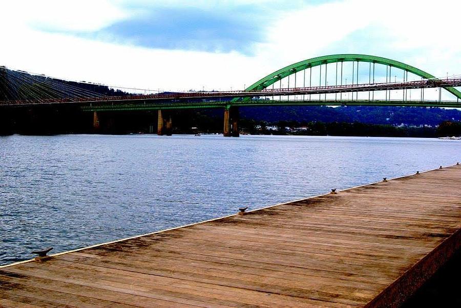 Ohio West Virginia Bridge Overlooking The Ohio River Photograph By 