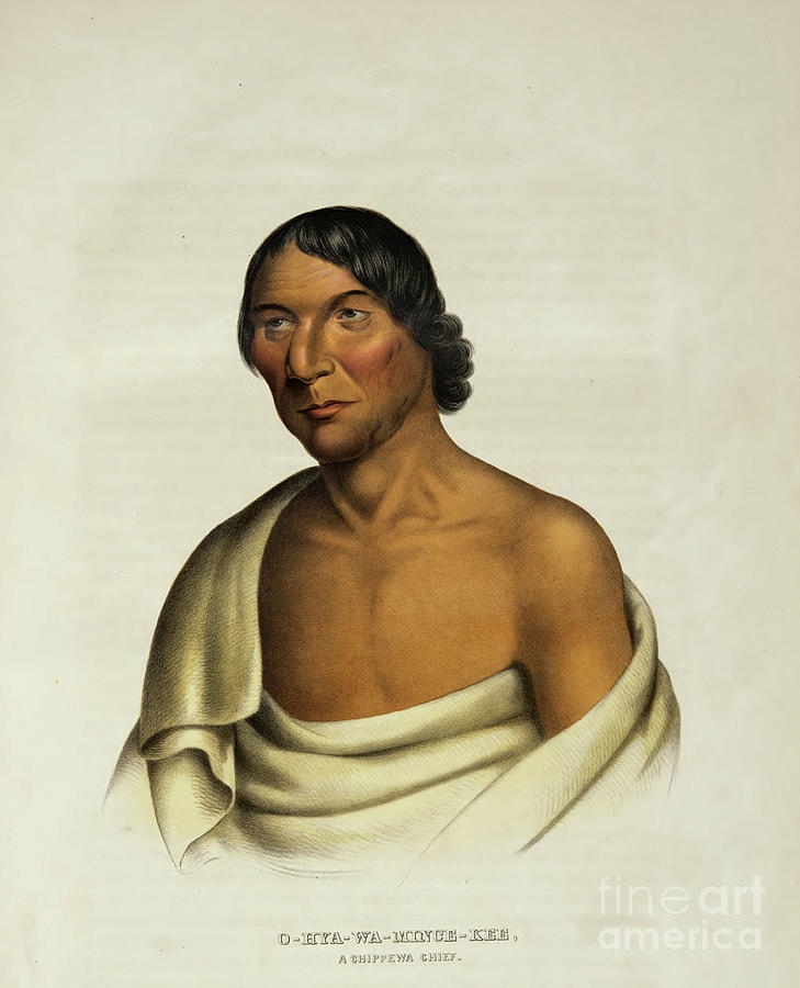 OHYAWAMINCEKEE A CHIPPEWA CHIEF u2 by Historic illustrations