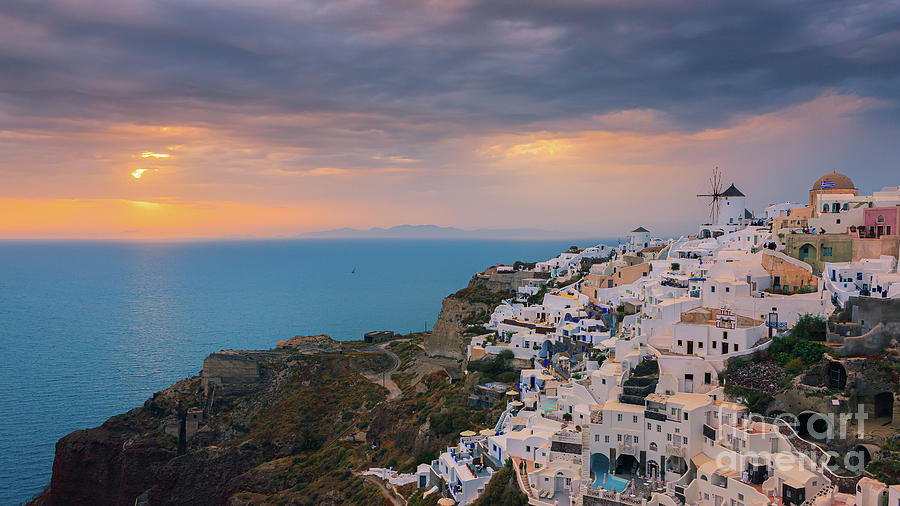 Oia sunset, Greece Photograph by Henk Meijer Photography