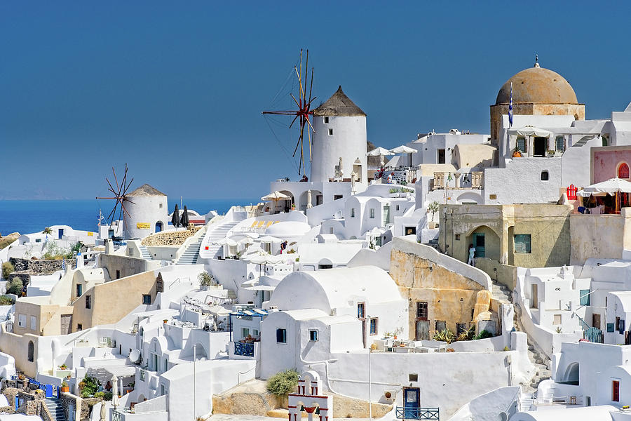 Oia village Photograph by Kostas Petrakos Oia village Photograph by Kostas Petrakos
